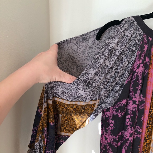 Free people cold shoulder boho dress 💗 - Picture 3 of 8